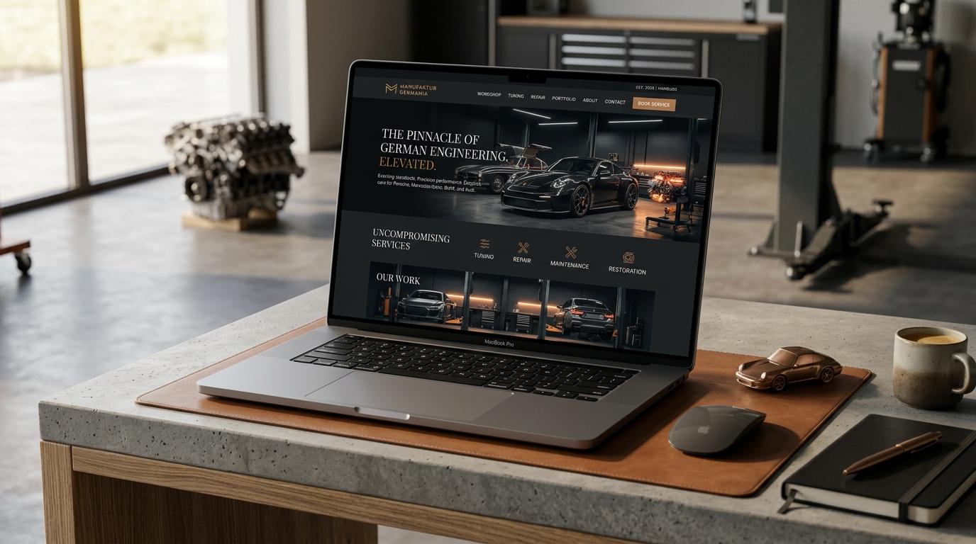 Autószerviz és gumiszerviz weboldal felület szervizidőpont-kérővel — ARANY SITE mintaprojekt